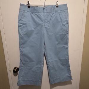 Eddie Bauer Mercer Fit Chino Pants NWT Sz 14 Petite 14P Straight Leg Light Blue